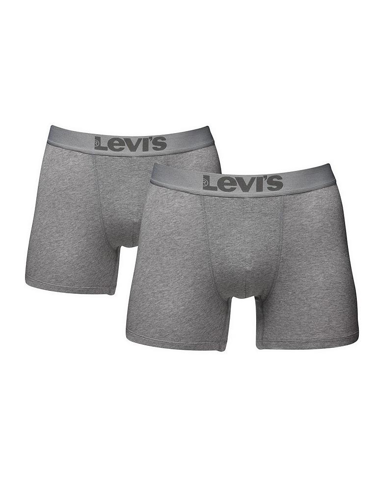 LEVI'S | Herren Unterhosen Boxer Brief 2er Pkg. | grau