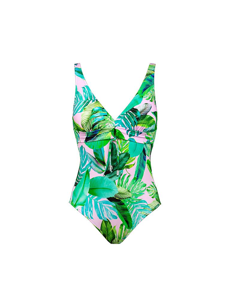 LIDEA | Damen Badeanzug Tropical C | grün