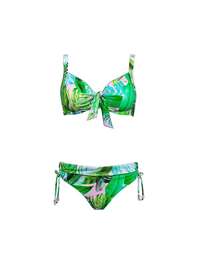 LIDEA | Damen Bikini Tropical E | grün