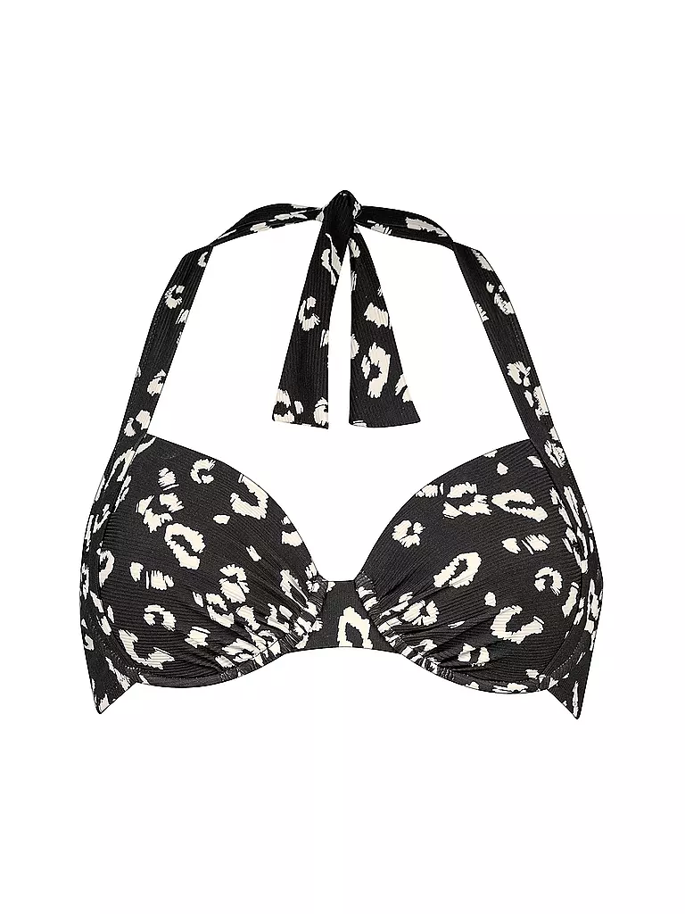 LIDEA | Damen Bikinioberteil Black-White | schwarz