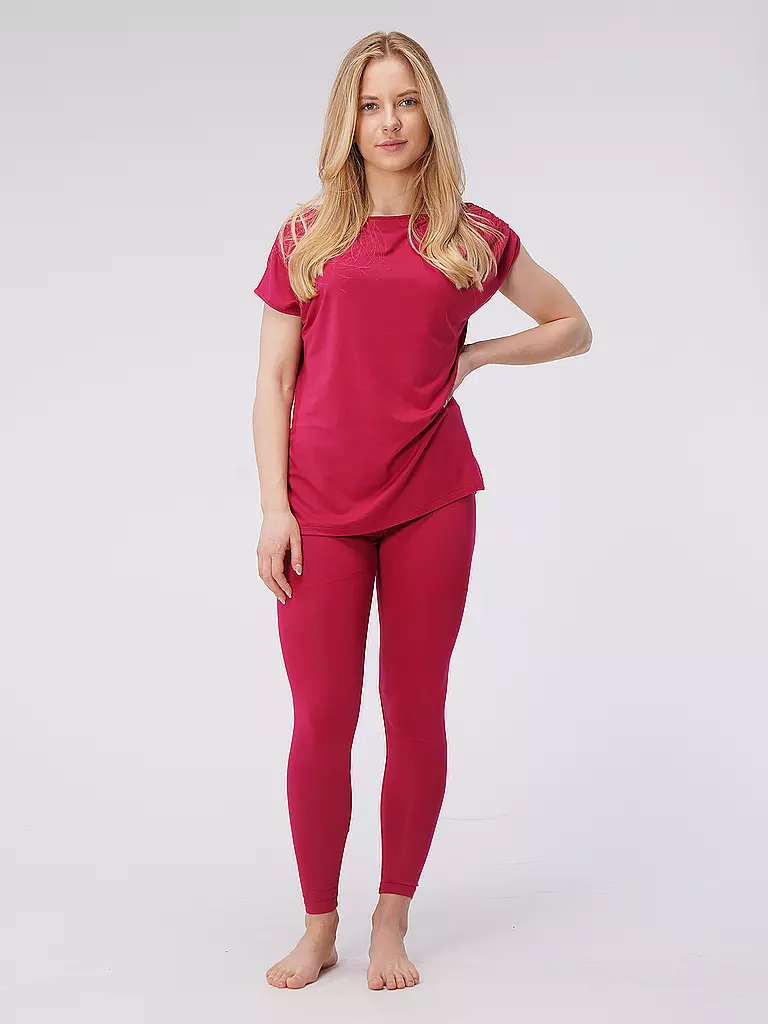 LOUNGE CHERIE | Damen Yogatop Emma | beere