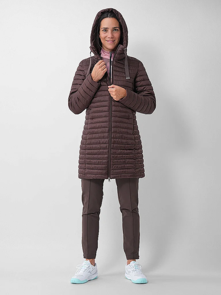 LUHTA Damen Wintermantel Hietois Hoodie dunkelrot | XL — Bild 3