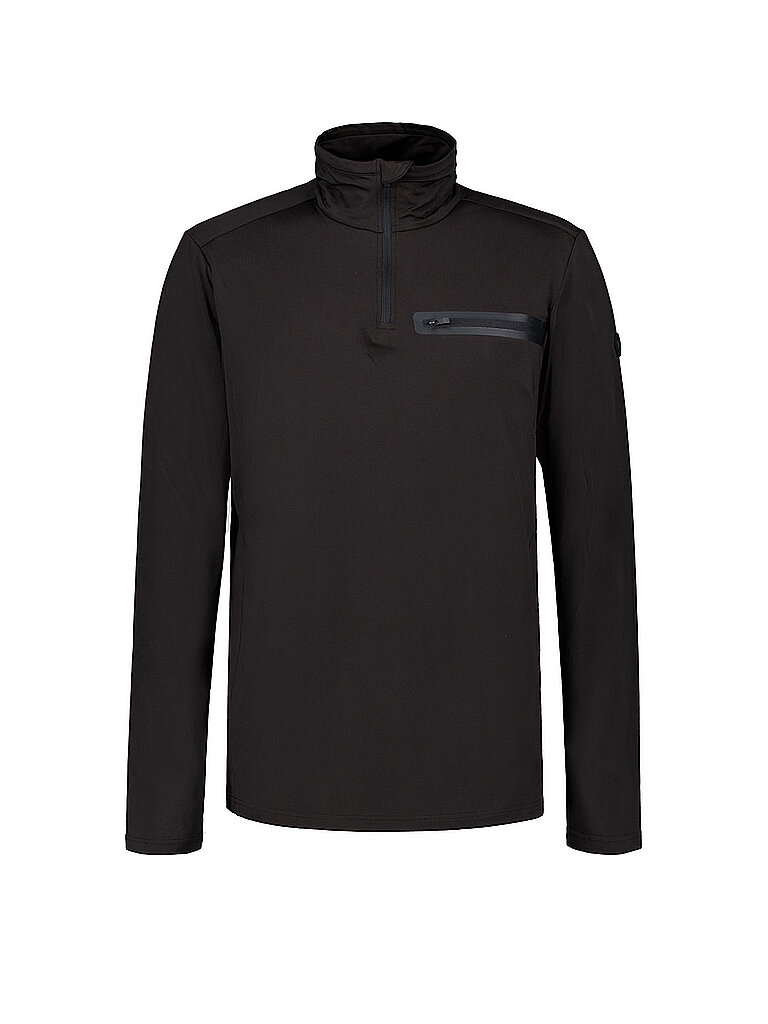 LUHTA Herren Unterzieh Zipshirt Kodannotko schwarz | S