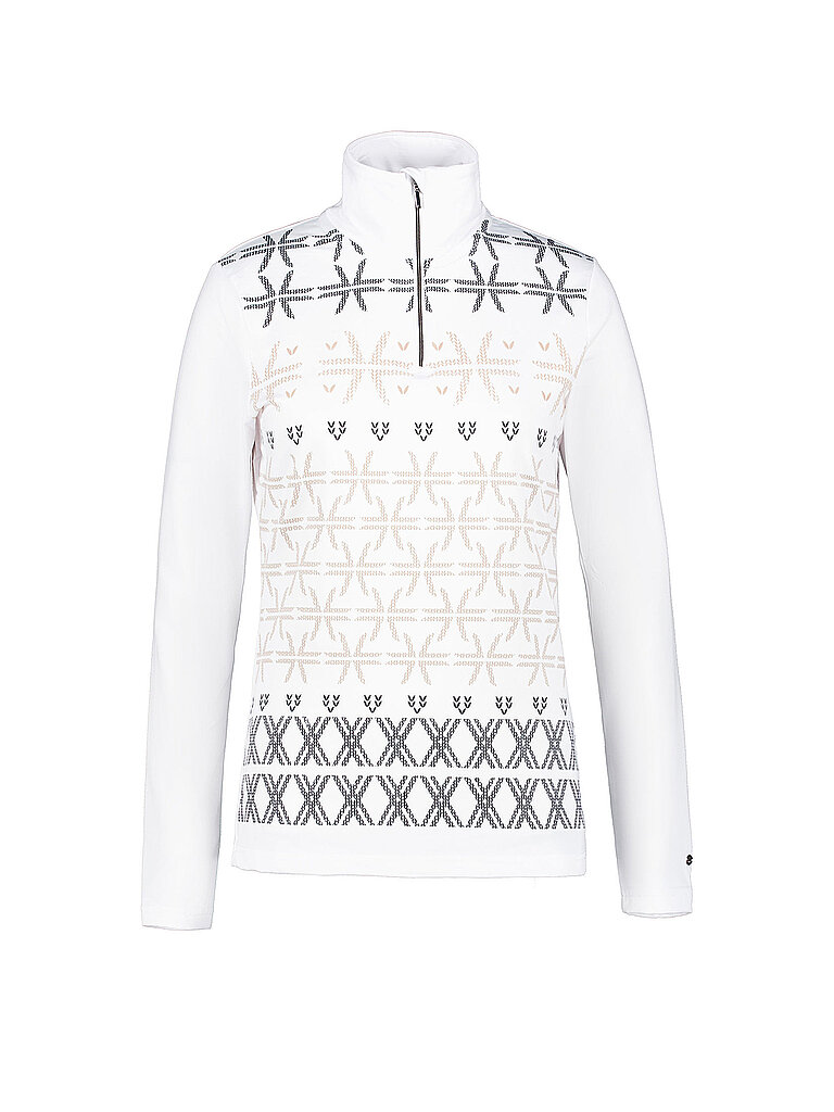 LUHTA Damen Unterzieh Zipshirt Ahjola weiss | L