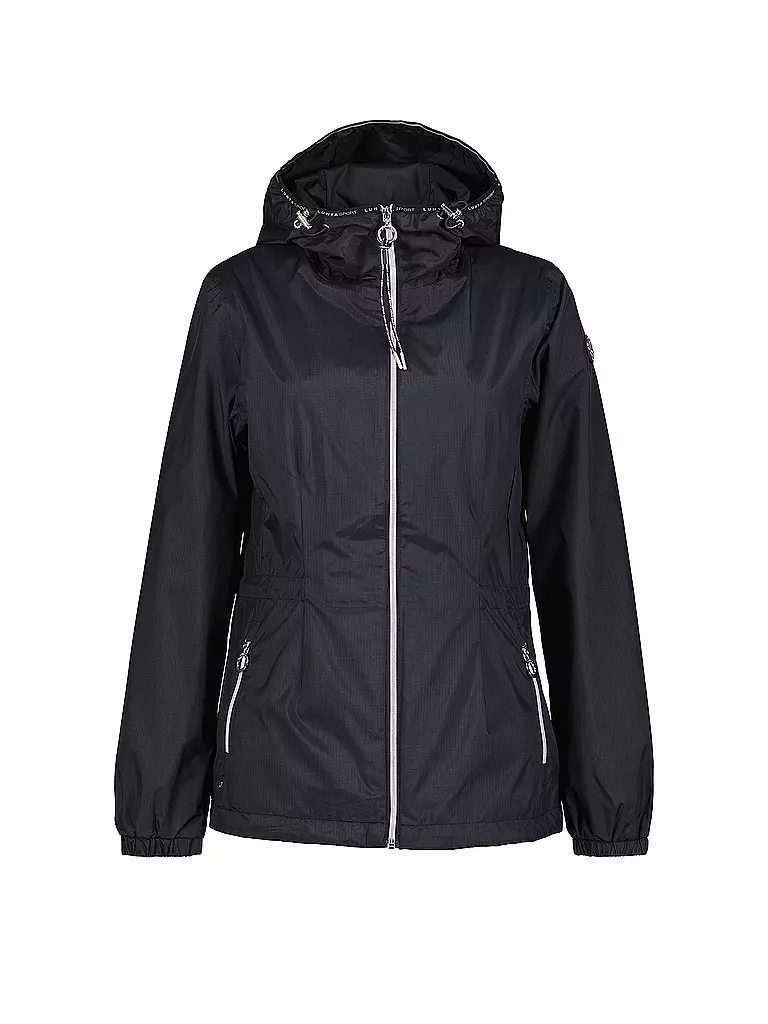 LUHTA | Damen Isojacke Isoniitty Hoodie | schwarz