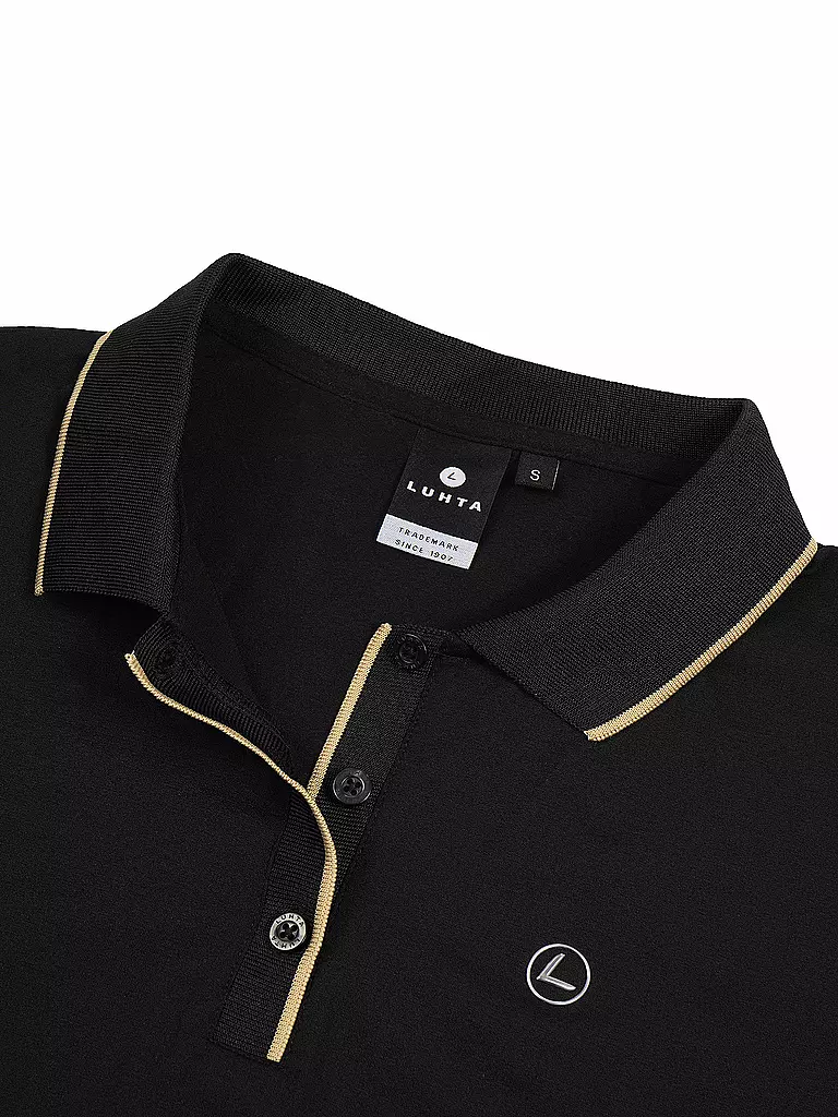 LUHTA | Damen Polo Halokari | schwarz