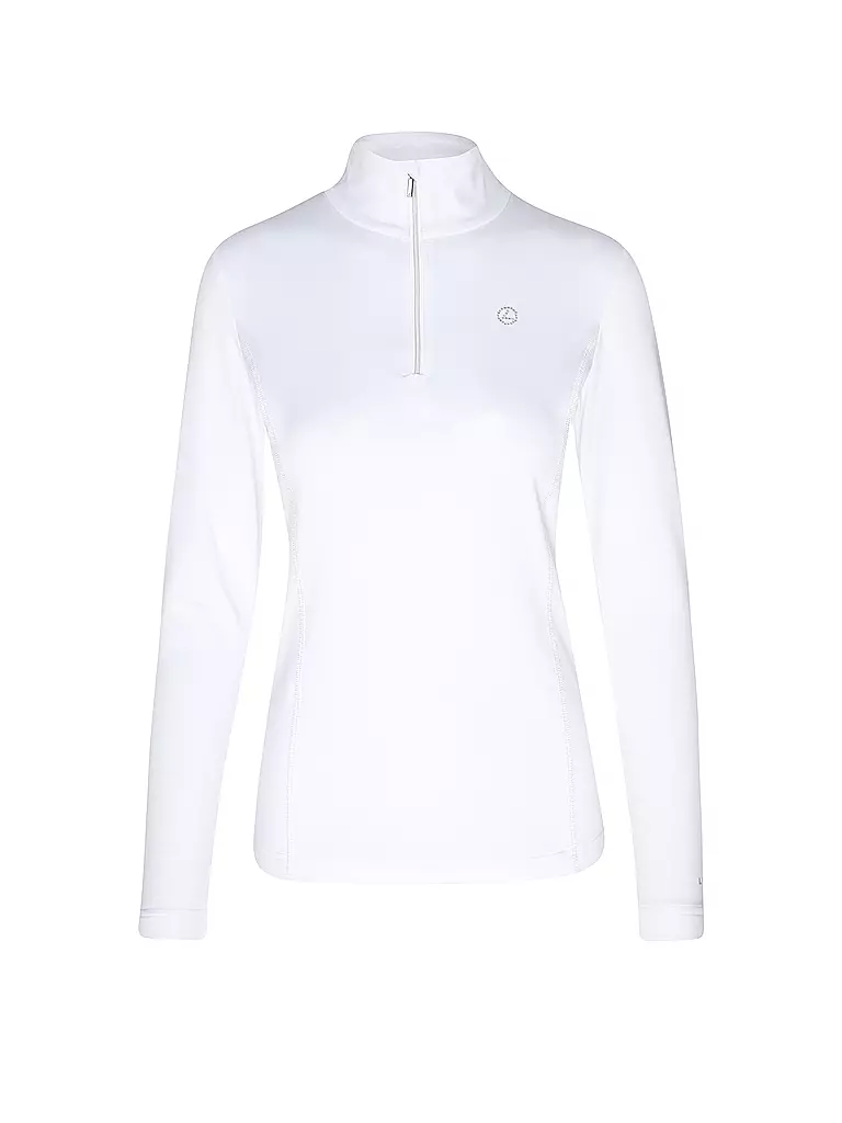 LUHTA | Damen Unterzieh Zipshirt Hailuoto | weiss