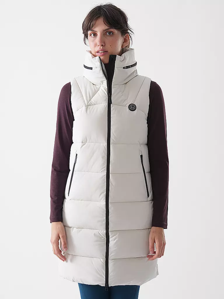LUHTA | Damen Weste Ebbo Lang | beige