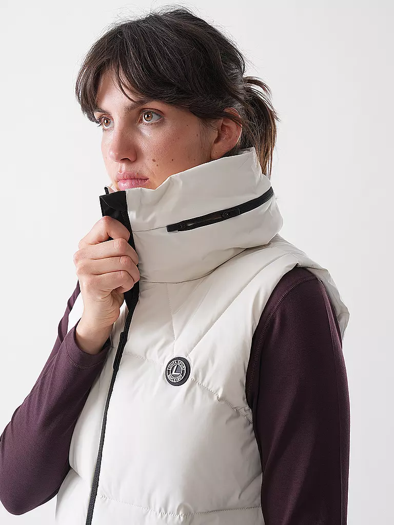LUHTA | Damen Weste Ebbo Lang | beige