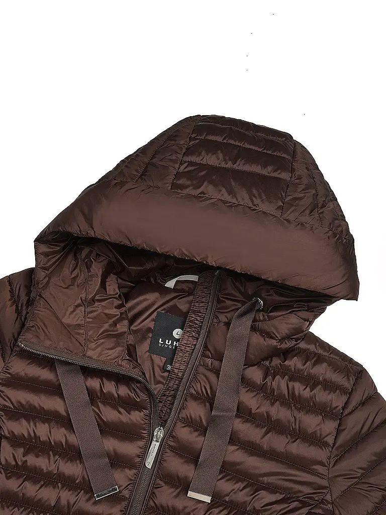 LUHTA | Damen Wintermantel Hietois Hoodie | dunkelrot