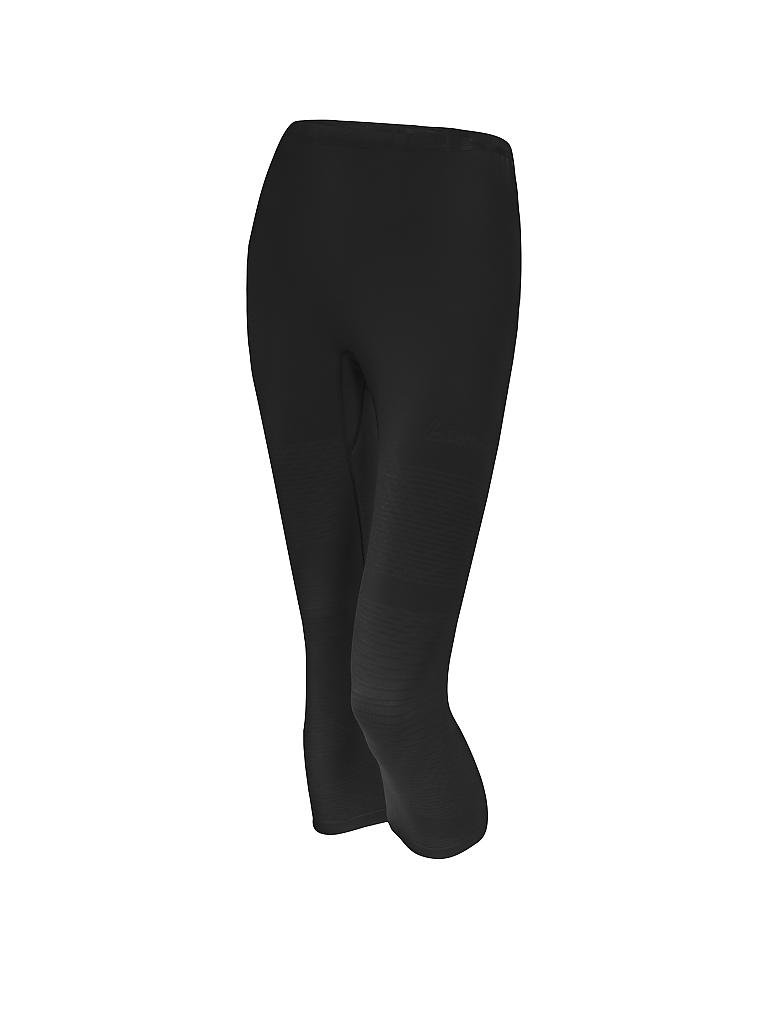 LÖFFLER Damen 3/4 Skiunterhose TRANSTEX® WARM HYBRID schwarz 3234