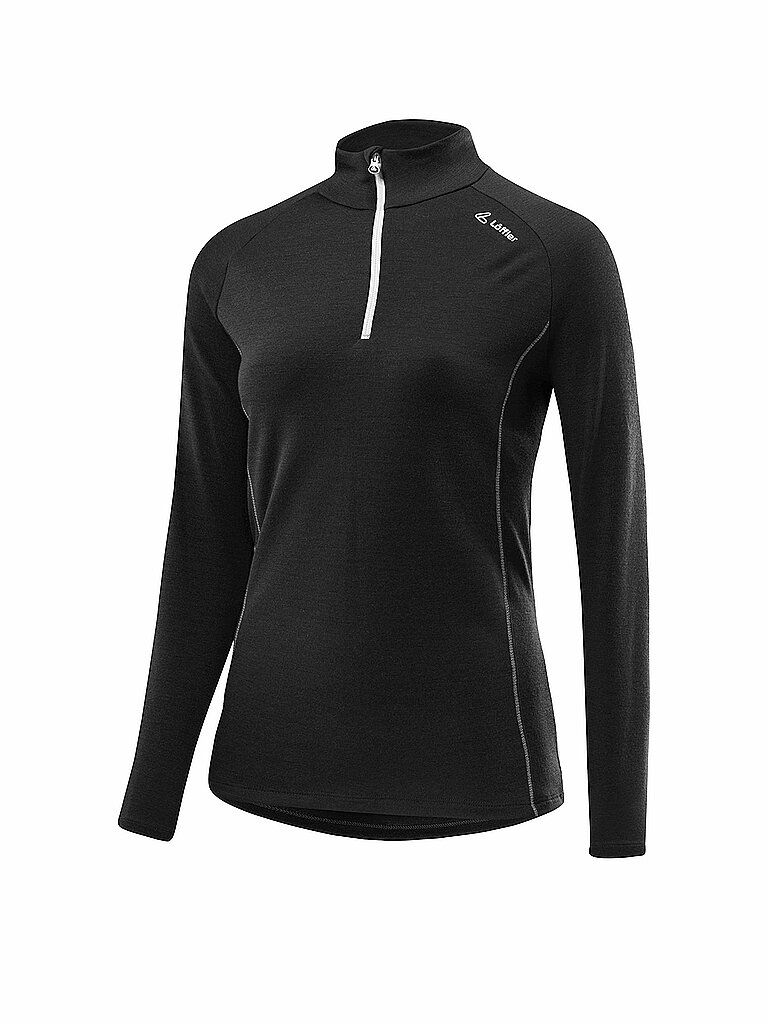 LÖFFLER Damen Langlaufshirt Midlayer transtex Merino schwarz | 34