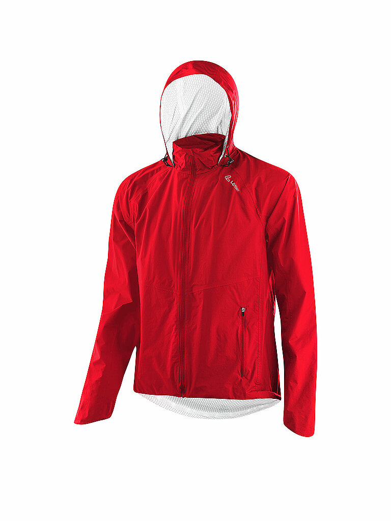 LÖFFLER Herren Radjacke WPM Pocket CF Hoodie rot | 54