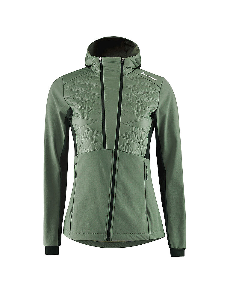 LÖFFLER Damen Langlauf Jacke Alessa P olive | 34