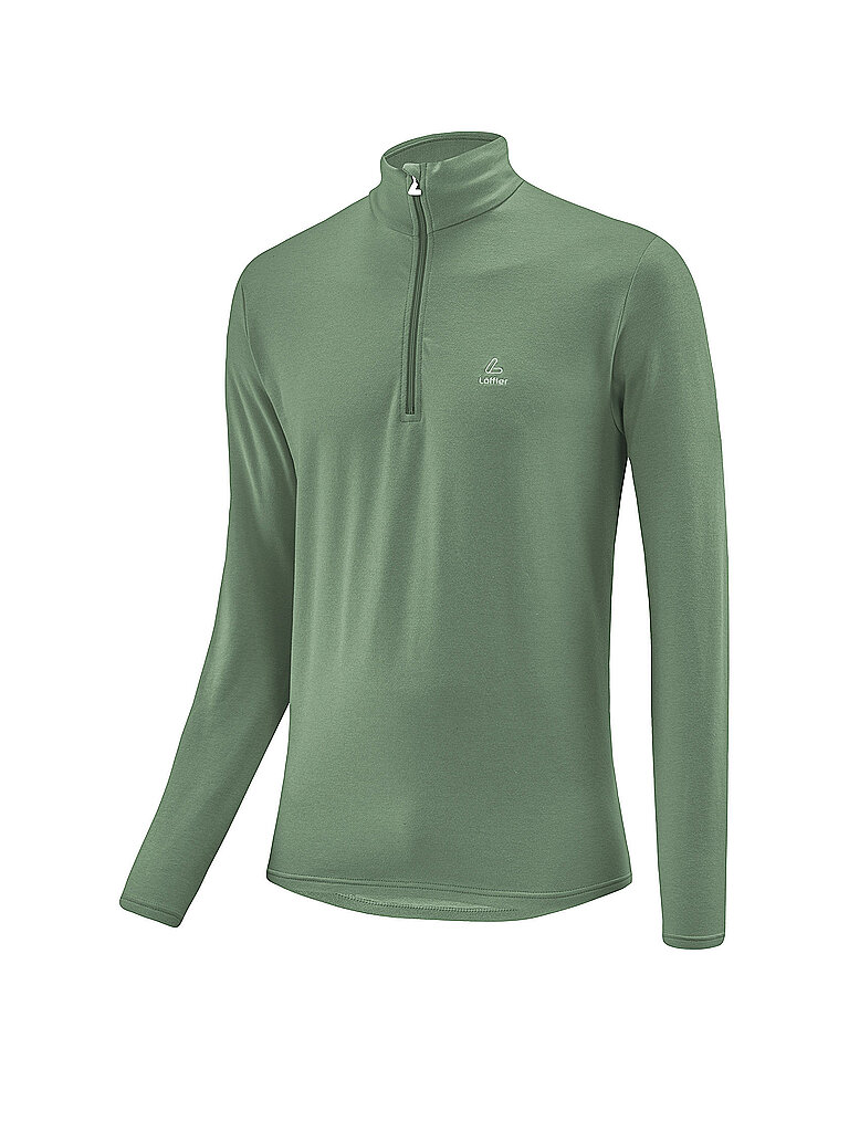 LÖFFLER Herren TRANSTEX Pulli Basic CF olive | 48
