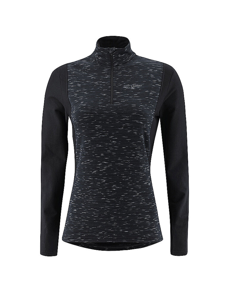 LÖFFLER Damen Unterzieh Zipshirt STARLIT TRANSTEX schwarz | 34