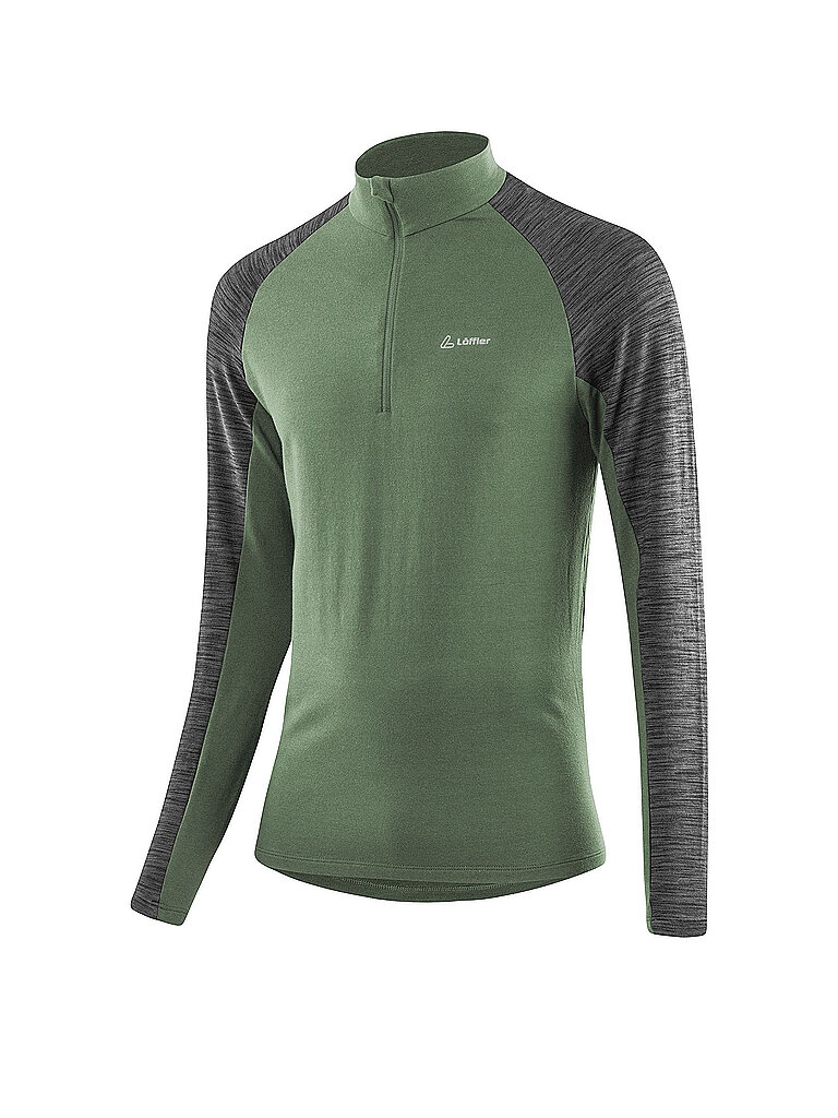 LÖFFLER Herren Unterziehshirt Midlayer Transtex olive | 48