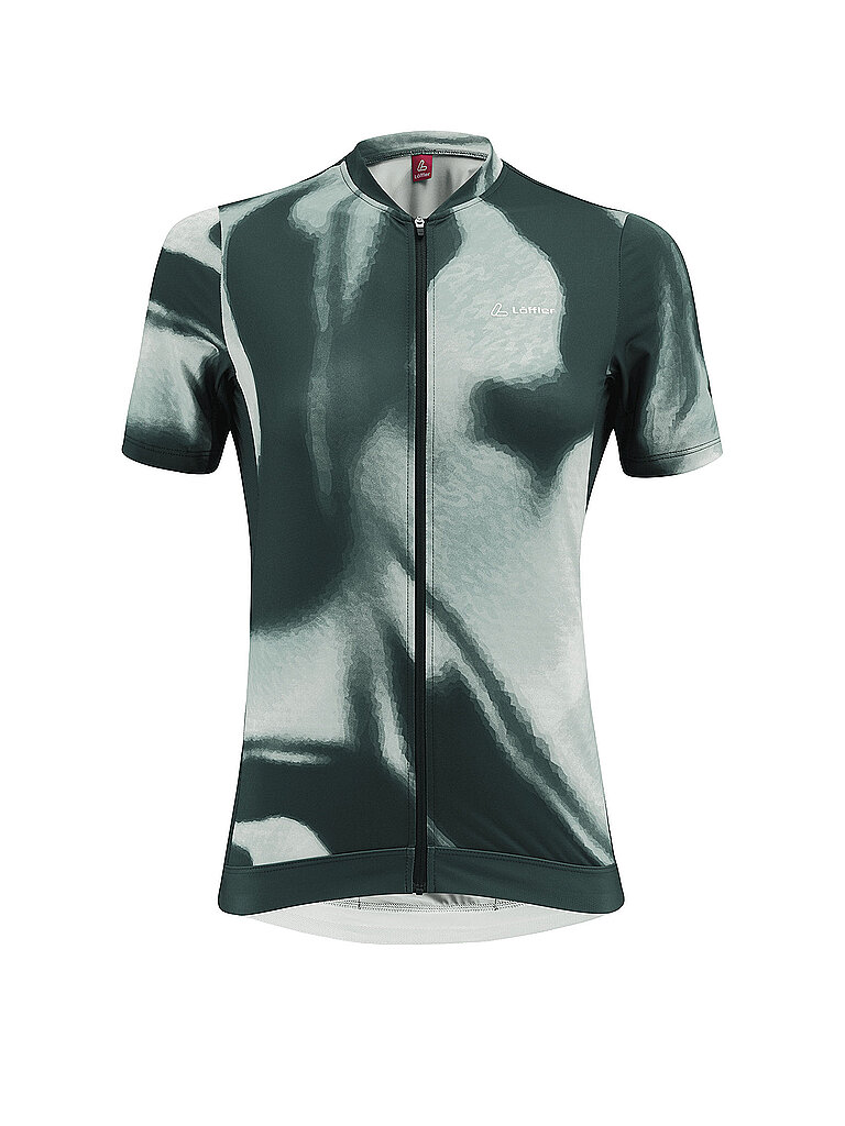 LÖFFLER Damen Radtrikot PSY MID FZ dunkelgrün | 42