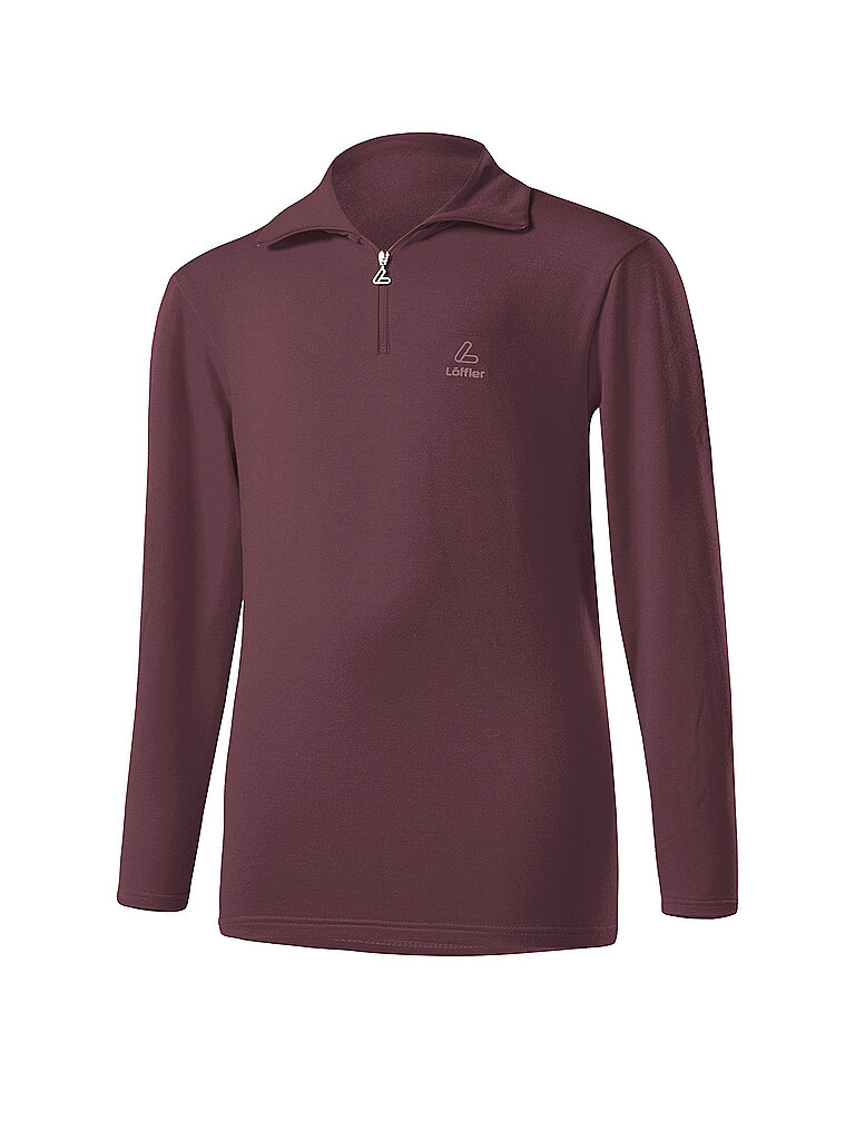 LÖFFLER Kinder TRANSTEX Zip-Rolli Basic dunkelrot | 152
