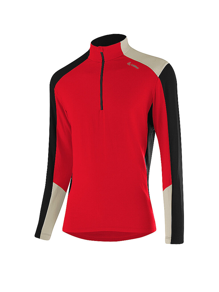 LÖFFLER Herren Unterzieh Zipshirt HARLEY TRANSTEX rot | 52