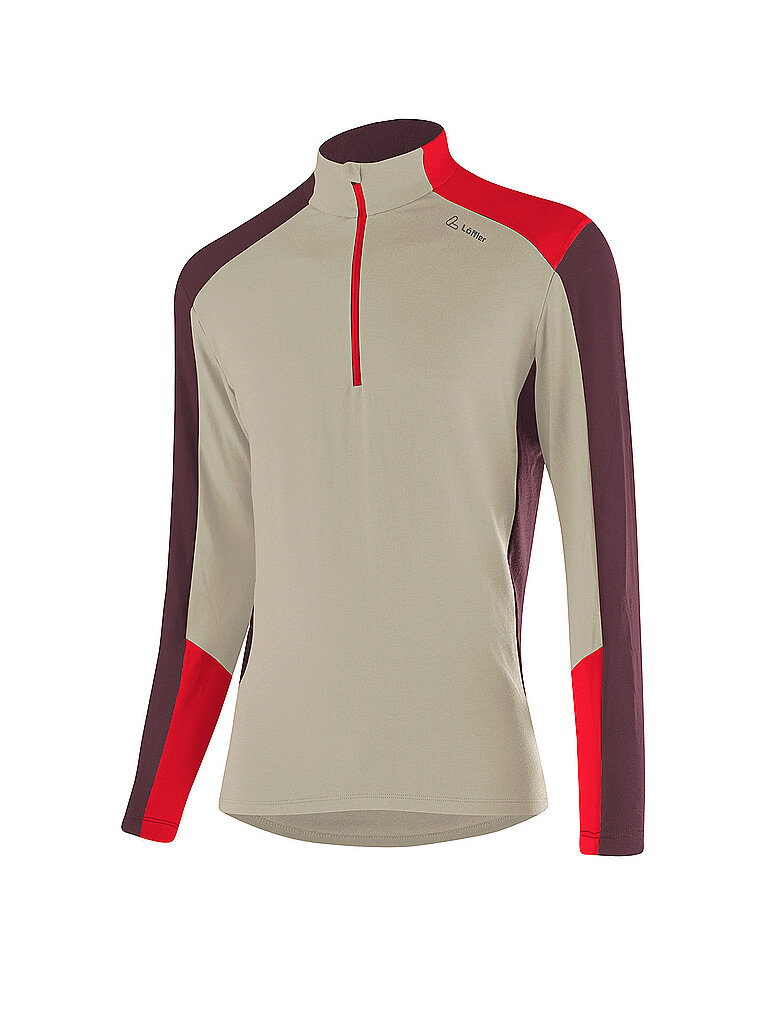 LÖFFLER Herren Unterzieh Zipshirt HARLEY TRANSTEX camel | 54