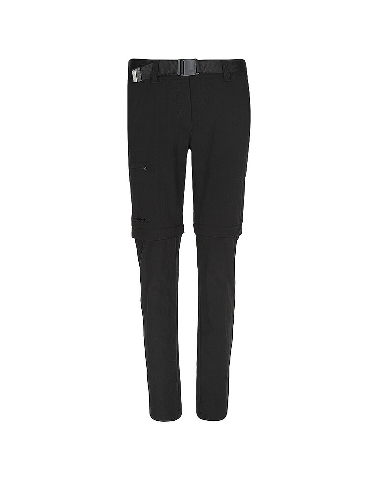 MAIER SPORTS Damen ZipOff-Wanderhose Inara Slim Zip schwarz | 42