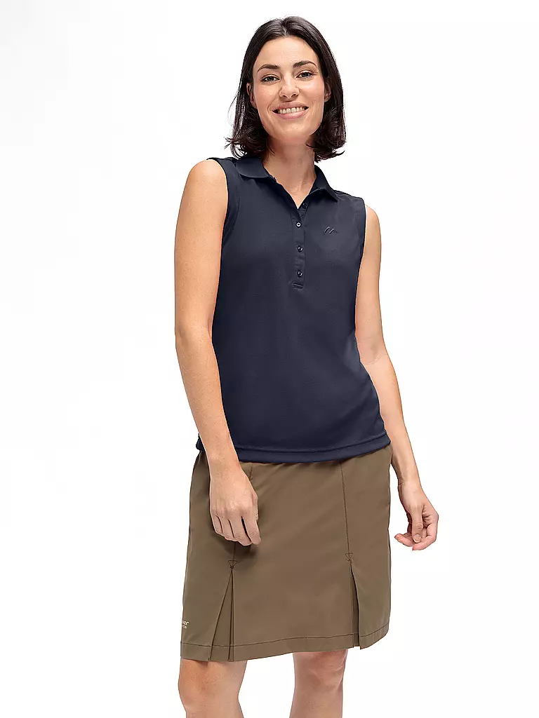 MAIER SPORTS | Damen Funktionspolo Ulrike | dunkelblau