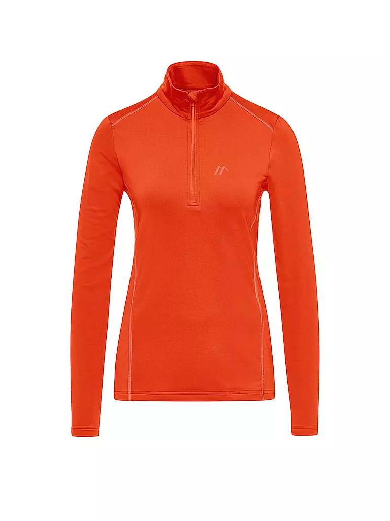 MAIER SPORTS | Damen Unterzieh Zipshirt Jenna | orange
