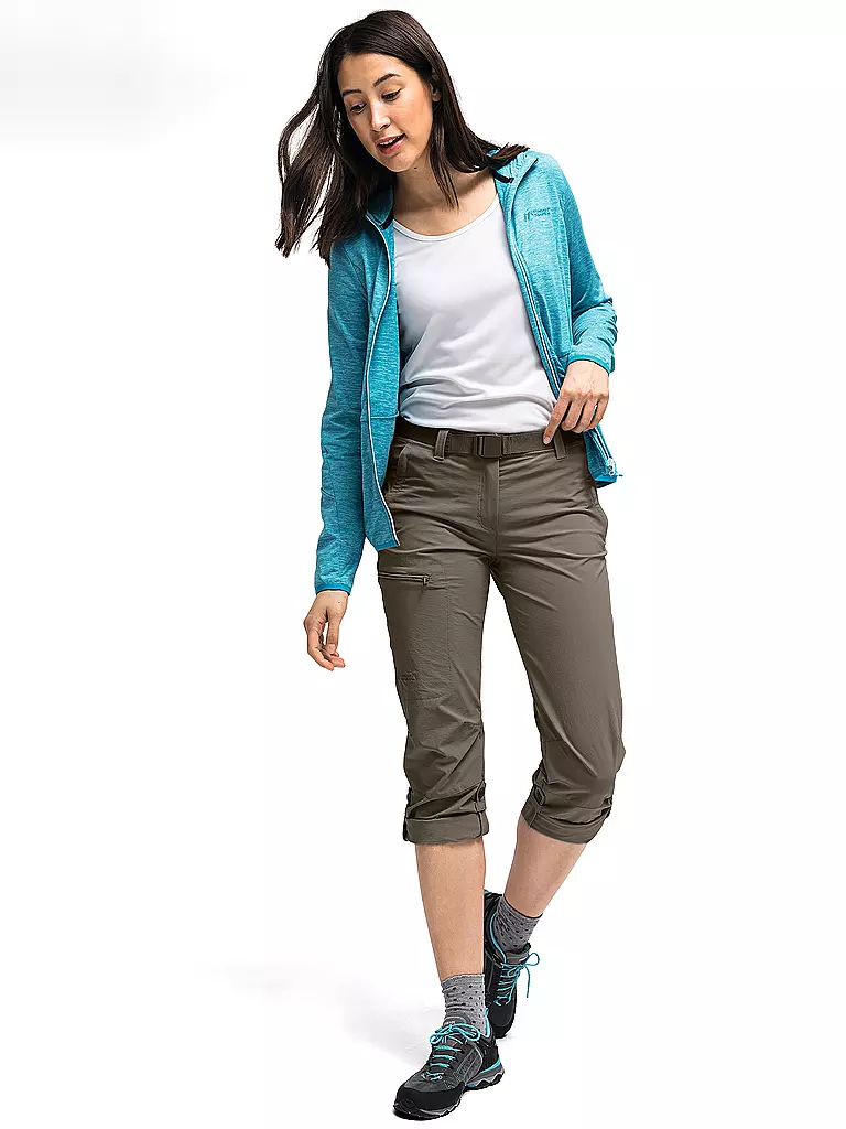 MAIER SPORTS | Damen Wanderhose Lulaka Roll Up | hellbraun
