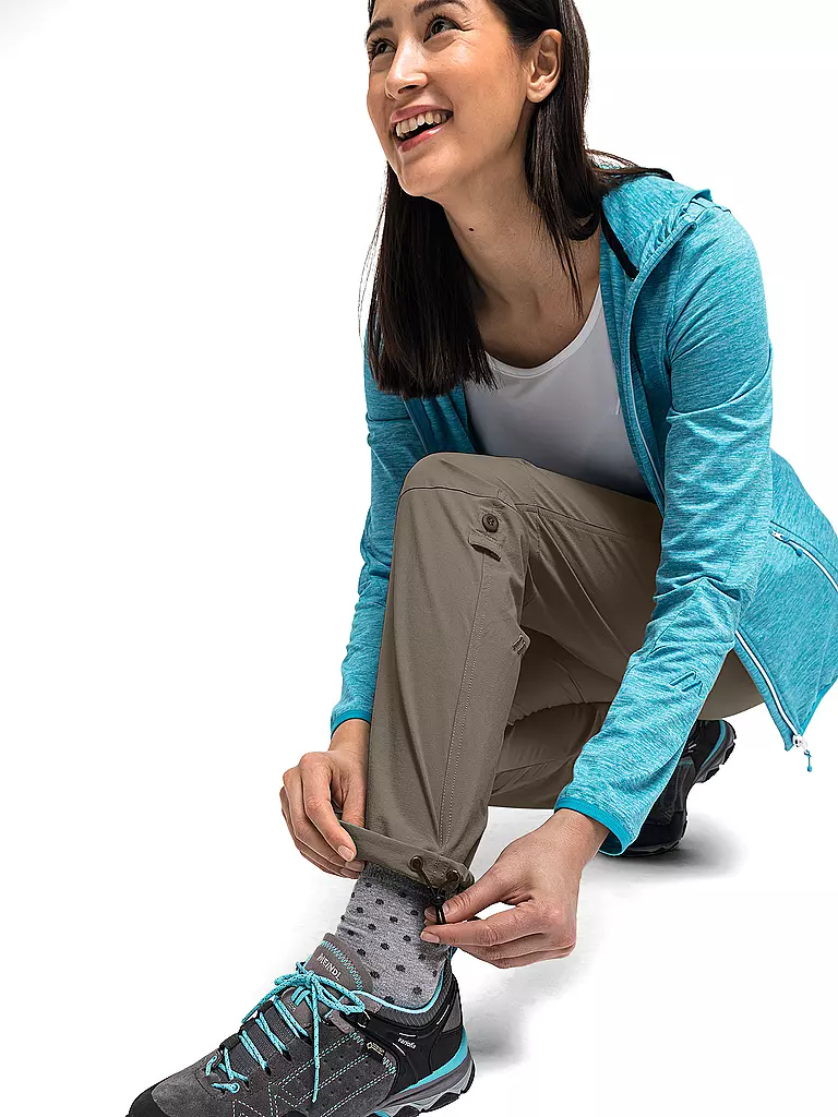MAIER SPORTS | Damen Wanderhose Lulaka Roll Up | hellbraun
