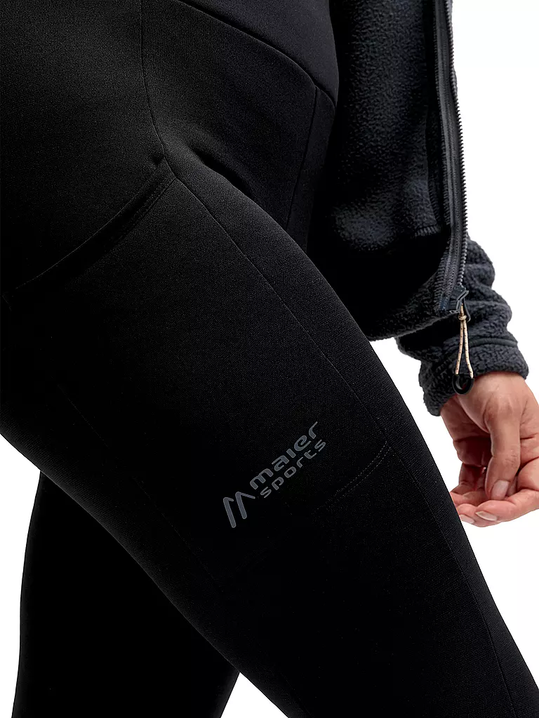 MAIER SPORTS | Damen Wandertight WinterWrap | schwarz
