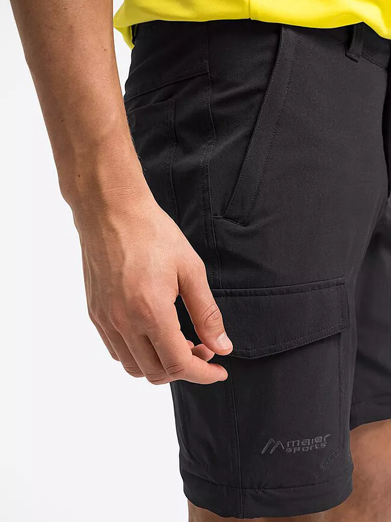 MAIER SPORTS | Herren Wanderhose Torid Slim ZipOff | schwarz