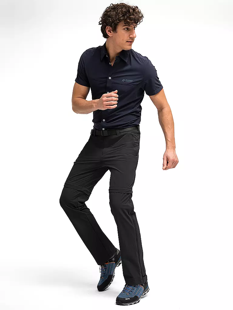 MAIER SPORTS | Herren ZippOff-Wanderhose Tajo T | schwarz