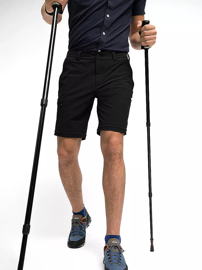 MAIER SPORTS | Herren ZippOff-Wanderhose Tajo T | schwarz