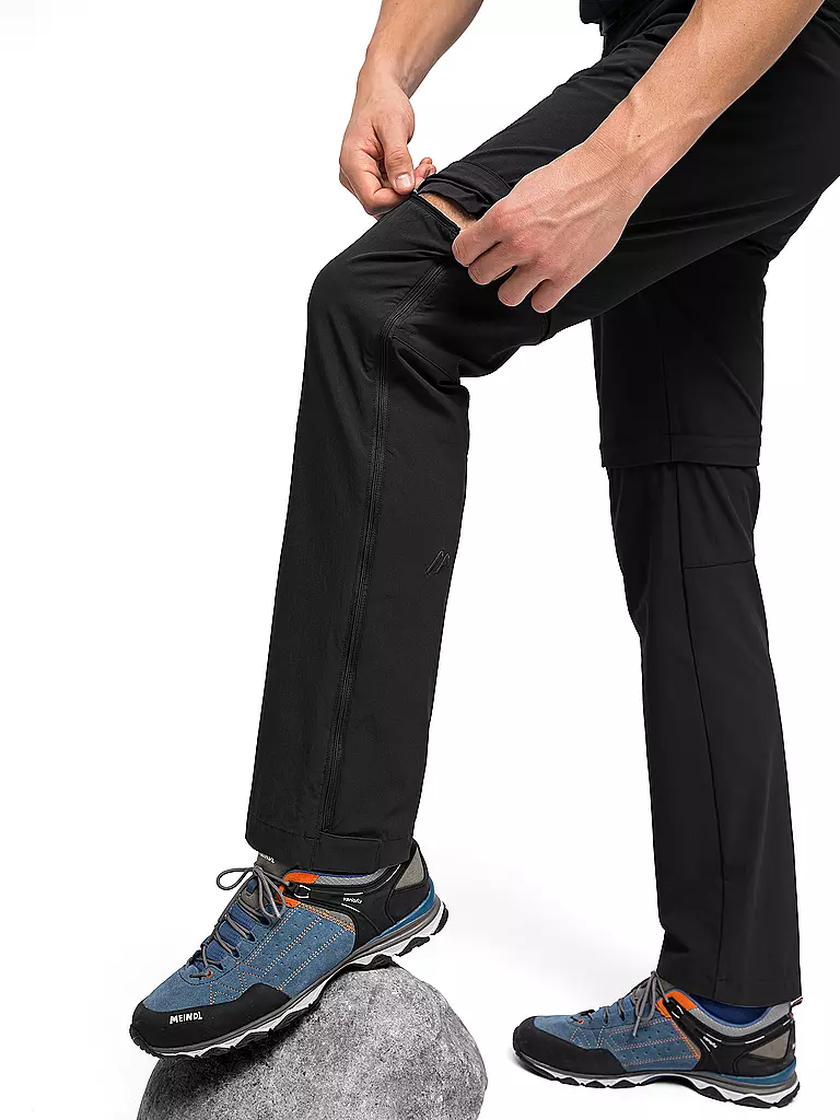 MAIER SPORTS | Herren ZippOff-Wanderhose Tajo T | schwarz