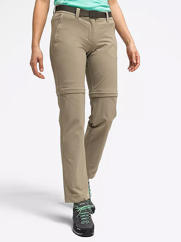 MAIER | Damen Wanderhose Nata 2 ZipOff | beige