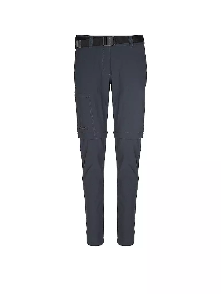 MAIER | Damen ZipOff-Wanderhose Inara Slim Zip | grau