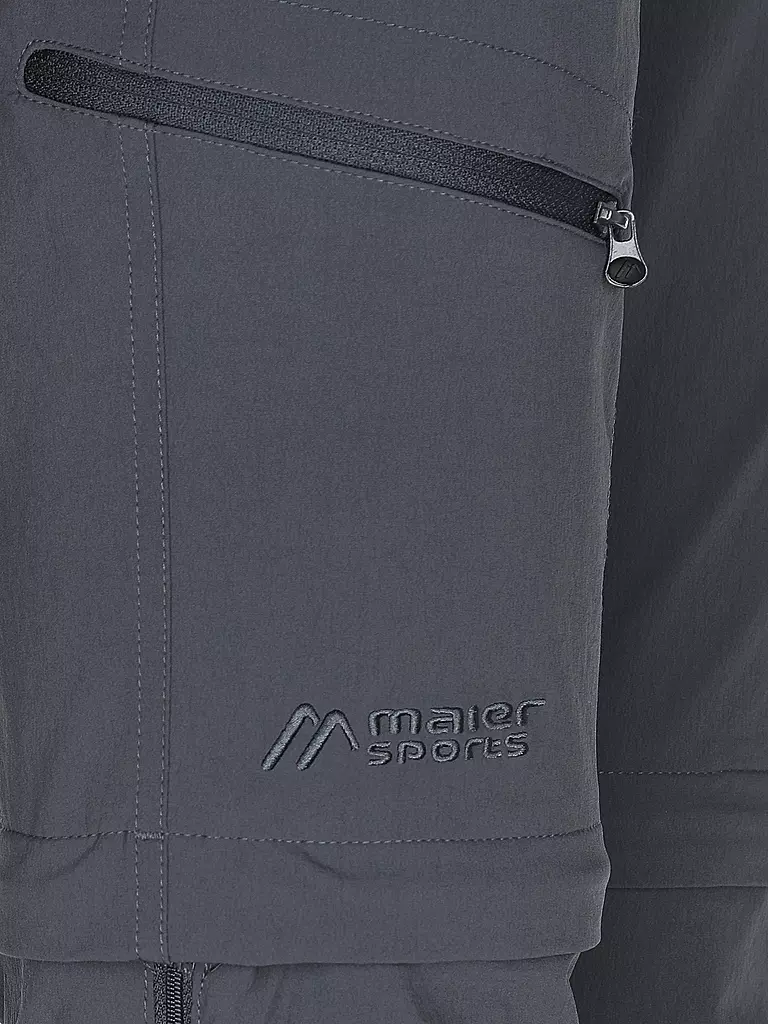 MAIER | Damen ZippOff-Wanderhose Nata | grau