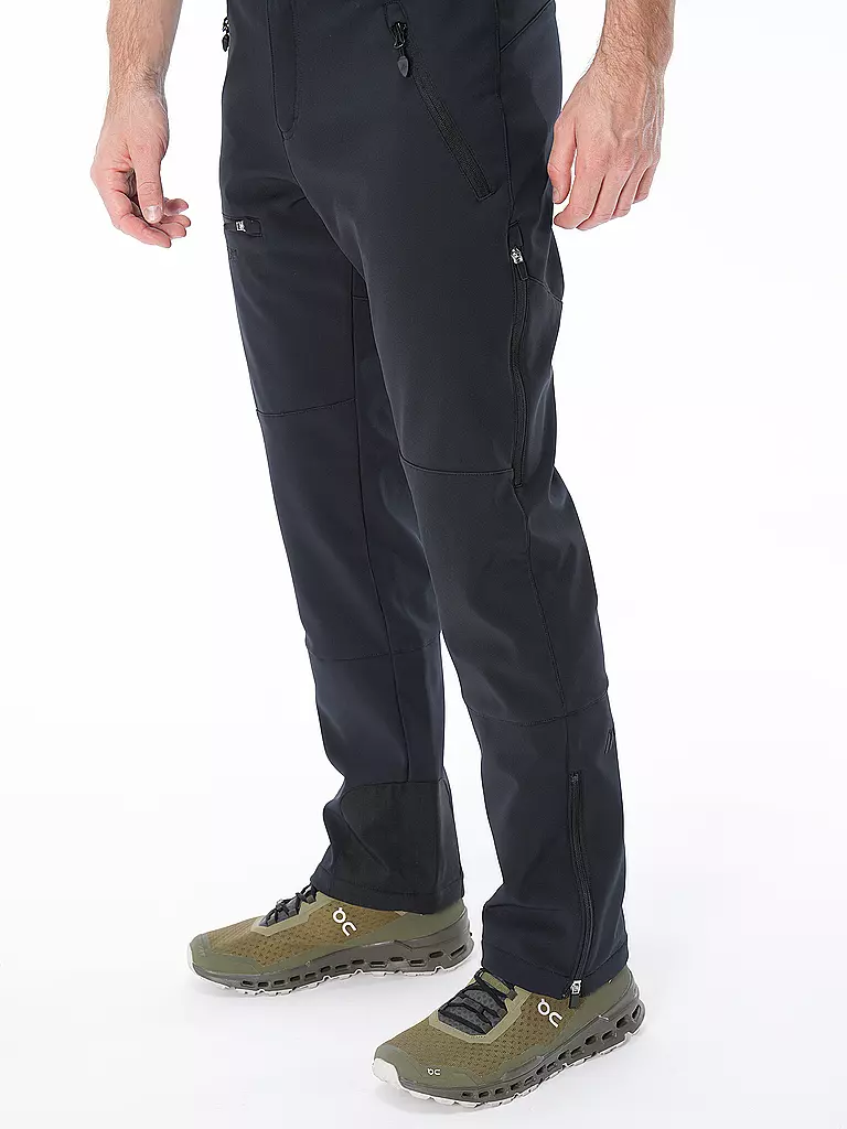 MAIER | Herren Softshell Wanderhose Adakit | schwarz