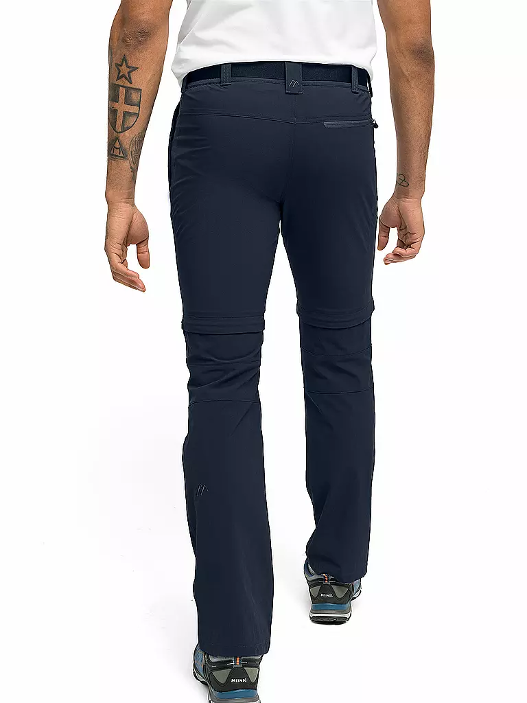 MAIER | Herren Wanderhose Tajo2 ZipOff | dunkelblau
