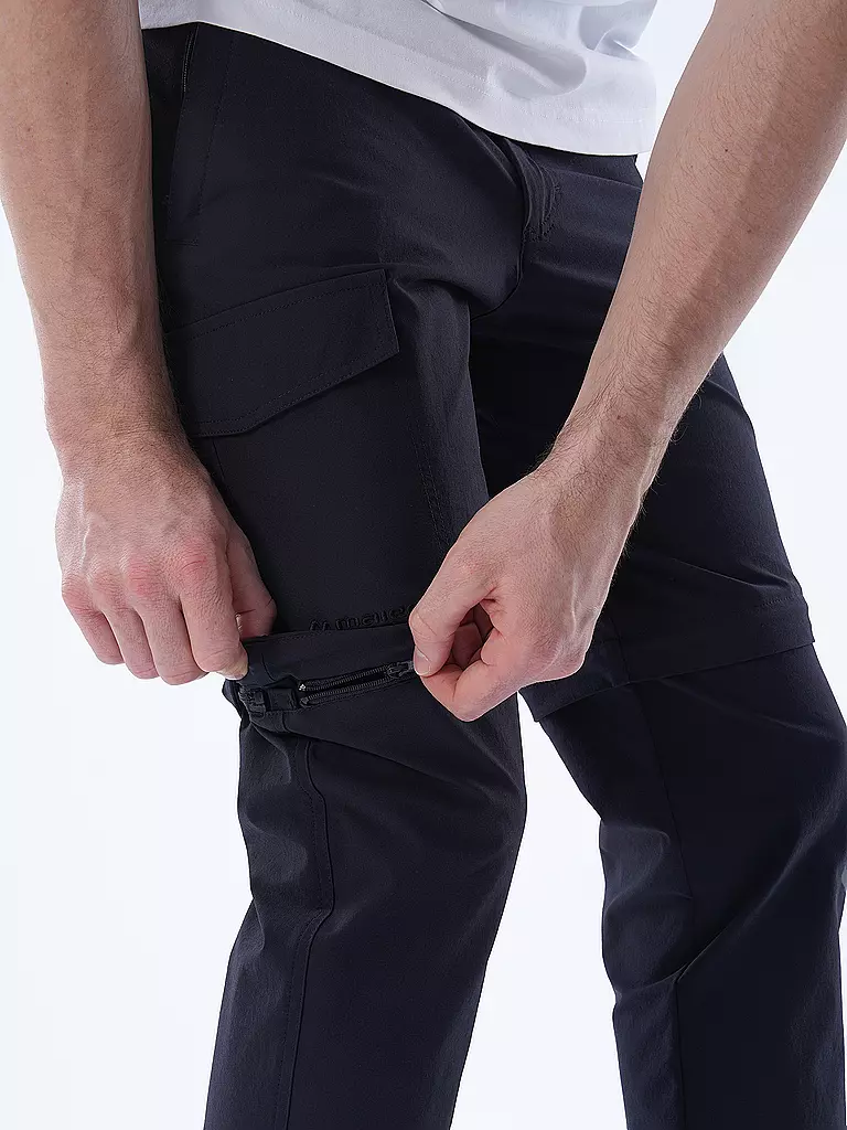 MAIER | Herren Wanderhose Torid Slim ZipOff | schwarz