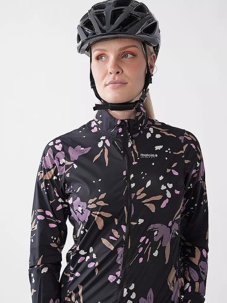 MALOJA | Damen Jacke Seism. Printed | schwarz