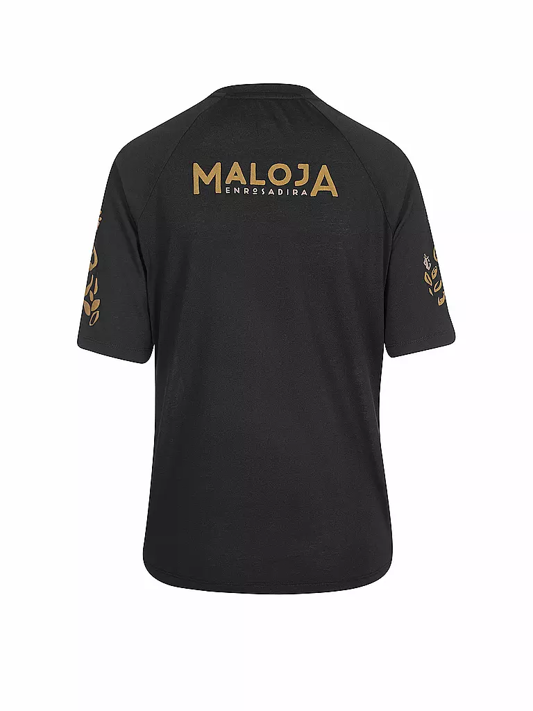 MALOJA | Damen Radshirt HolunderM. 3/4 | schwarz