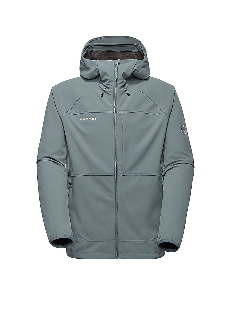 MAMMUT Herren Softshelljacke Ultimate Comfort Hoodie silber | XL