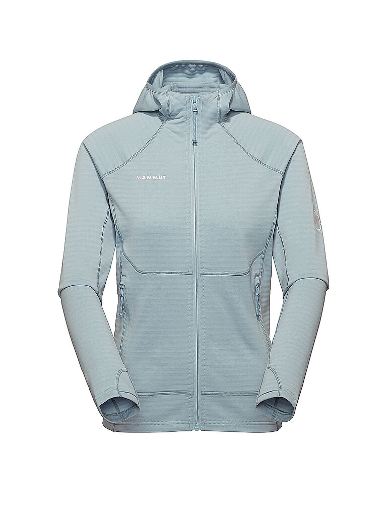 MAMMUT Damen Fleecejacke Taiss Hoodie hellblau | S