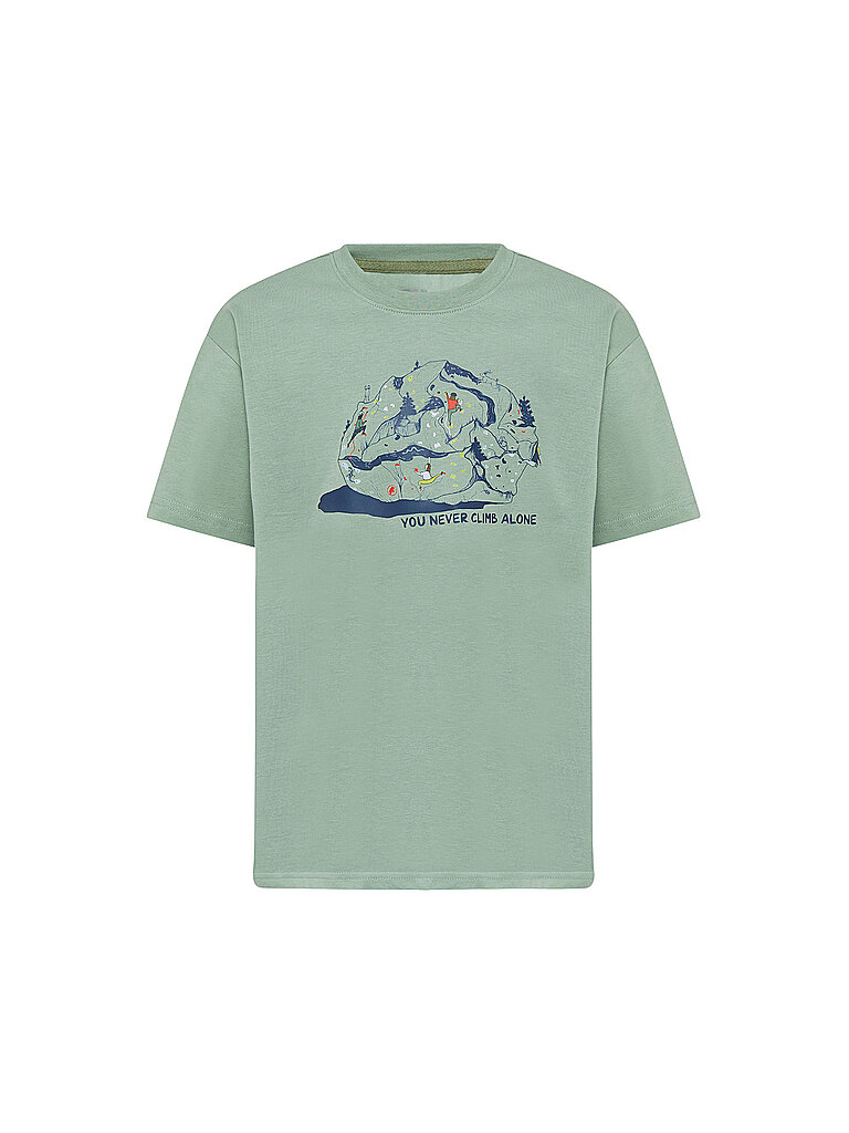MAMMUT Kinder T-Shirt Base Climbing hellgrün | 128