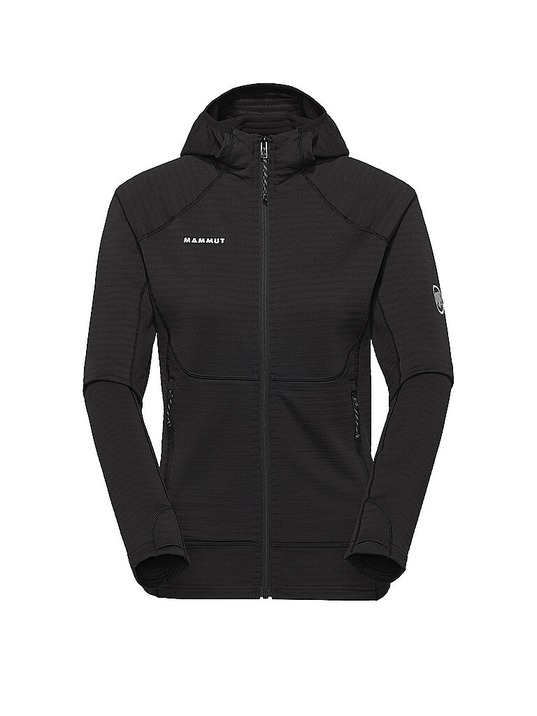 MAMMUT Damen Fleecejacke Taiss Hoodie schwarz | S