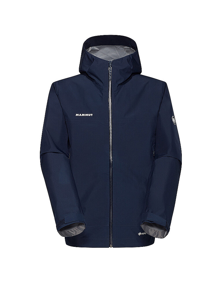 mammut Herren Wanderjacke Crater Light 3L GTX Hoodie dunkelblau