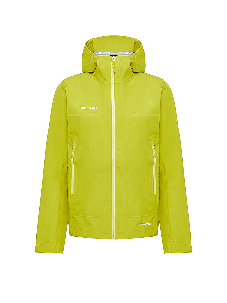 mammut Herren Wanderjacke Crater Light 3L GTX Hoodie gelb