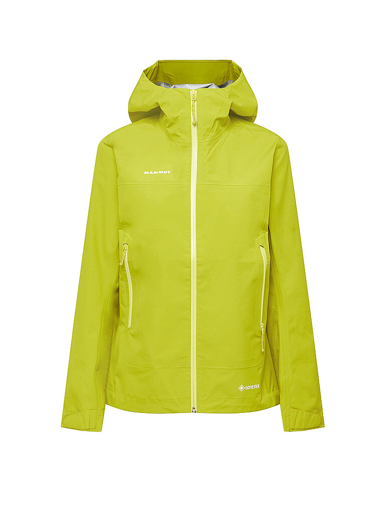 mammut Damen Wanderjacke Crater Light GTX 3L Hoodie gelb